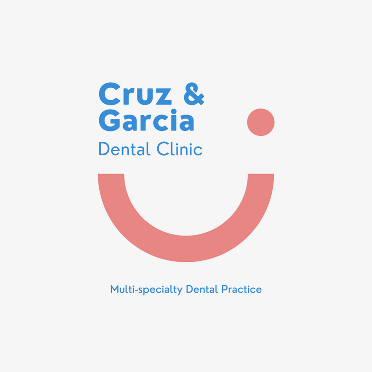 Blue Pink Clean Informative Health & Hygiene Dentist Logo
